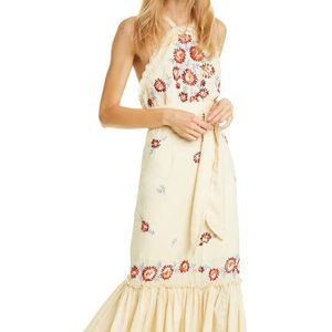 Free People Chrysanthemum Kiss Embroidered Dress